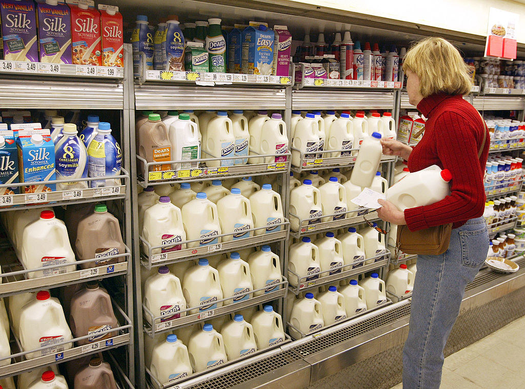 woman searching for milk