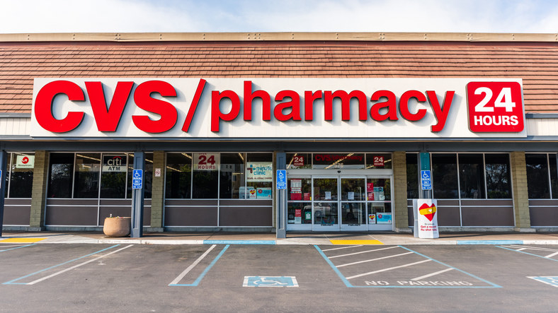 The entrance to a CVS pharmacy