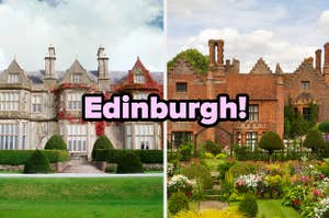 "Edinburgh!" over country estates