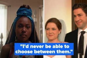 DeWanda Wise, Jenna Fischer and John Krasinksi