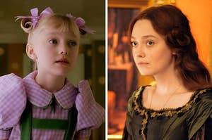 Dakota Fanning in two different movies