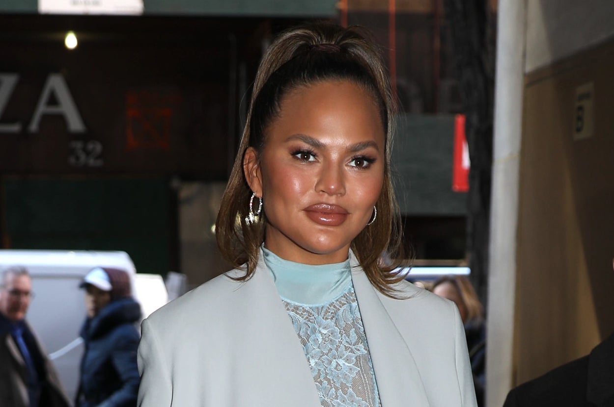 Chrissy Teigen in New York in February 2020