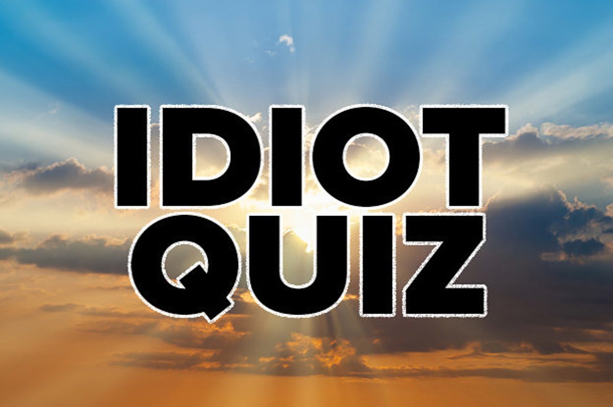 You Must Be An Idiot Trivia Game Overview
