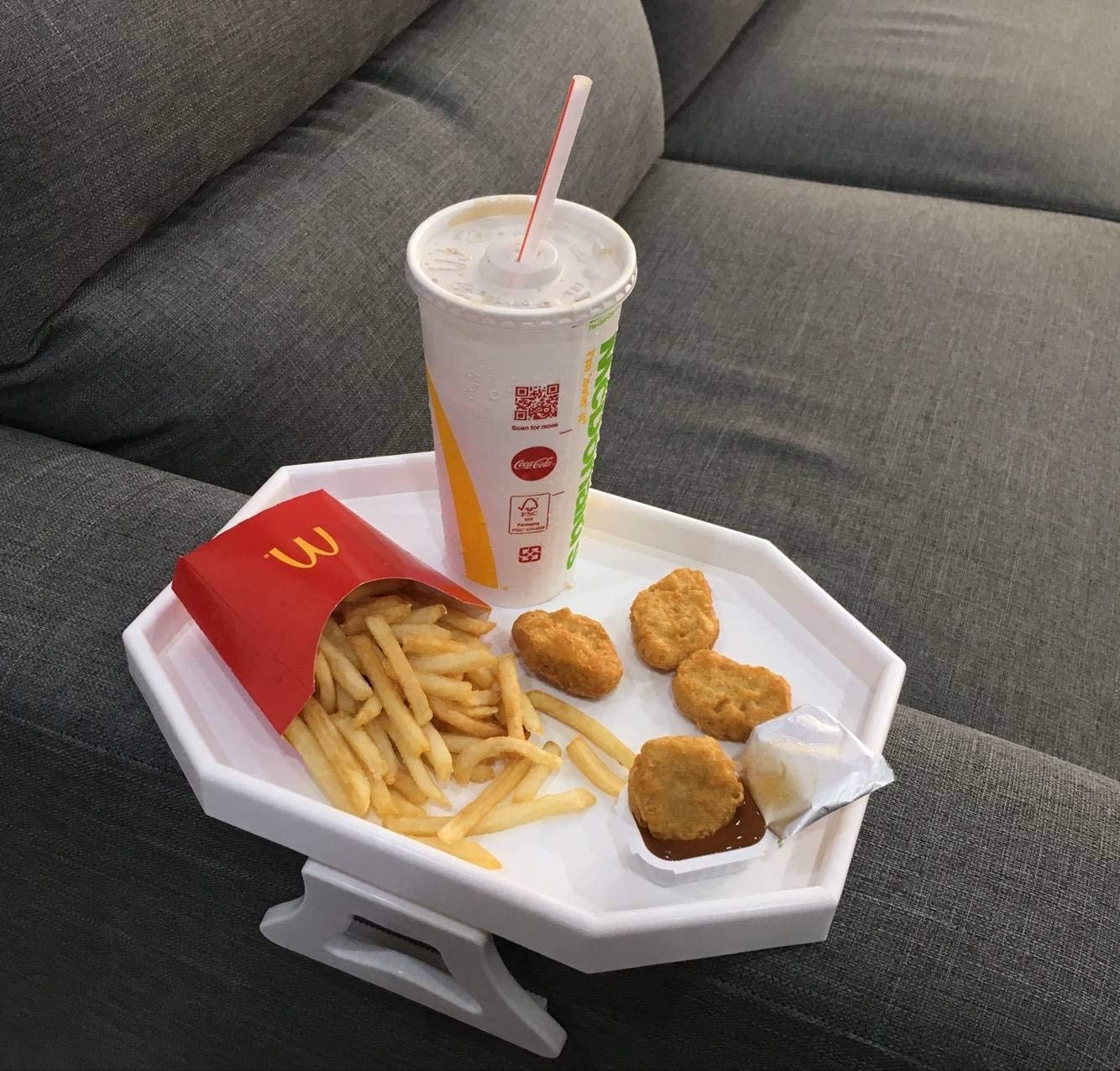 The tray with McDonald&#x27;s on it