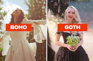 boho or goth wedding