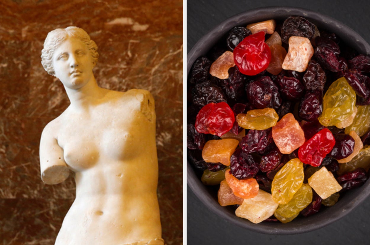 Venus de Milo and dried fruit