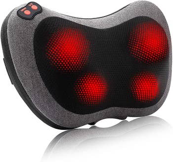 Massager with red lights lit up 