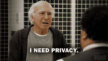 GIF that says I need privacy I need distance I need to be alone