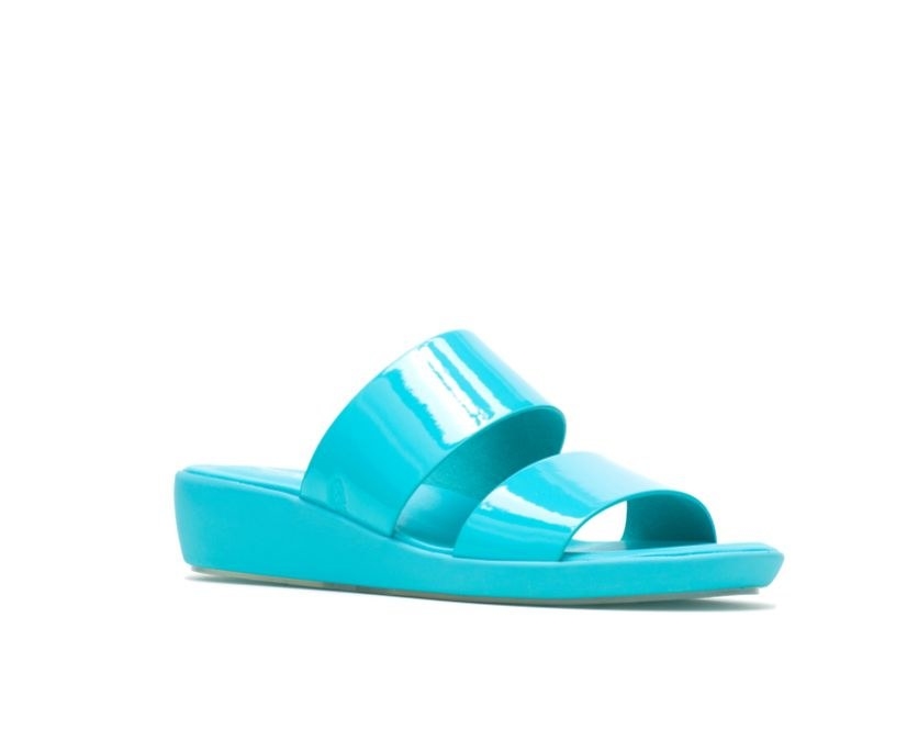 the sandals in blue 