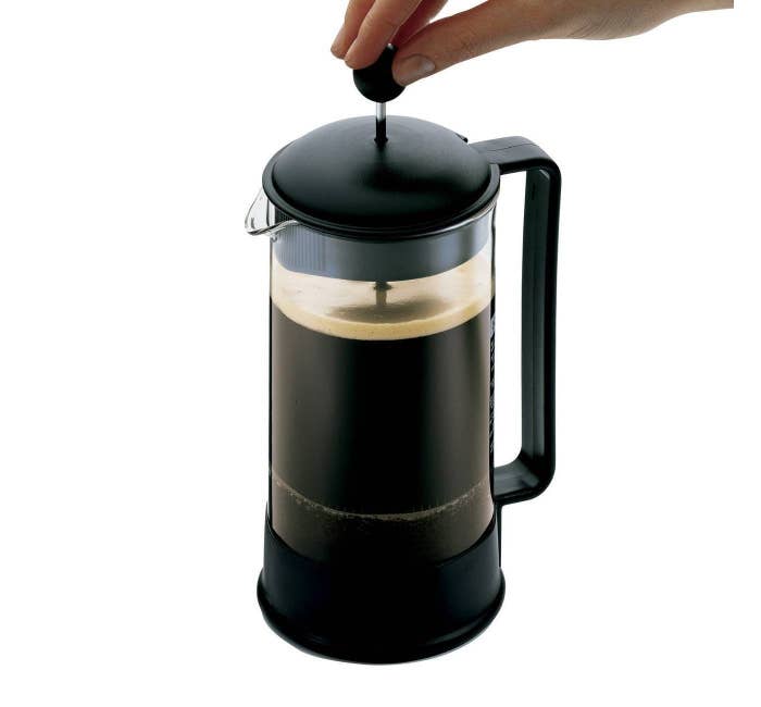 The French press coffee maker 