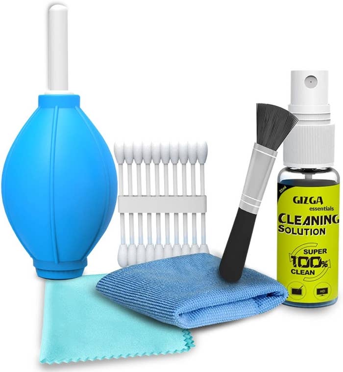 A laptop cleaning kit