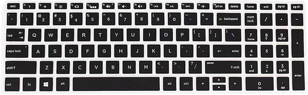 A keyboard cover on a keyboard