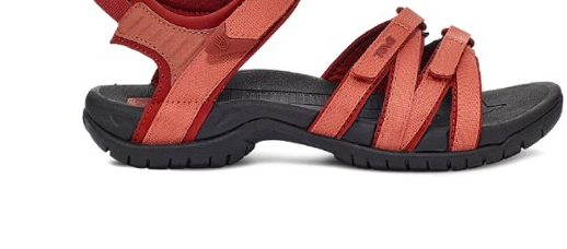 the sandal in red