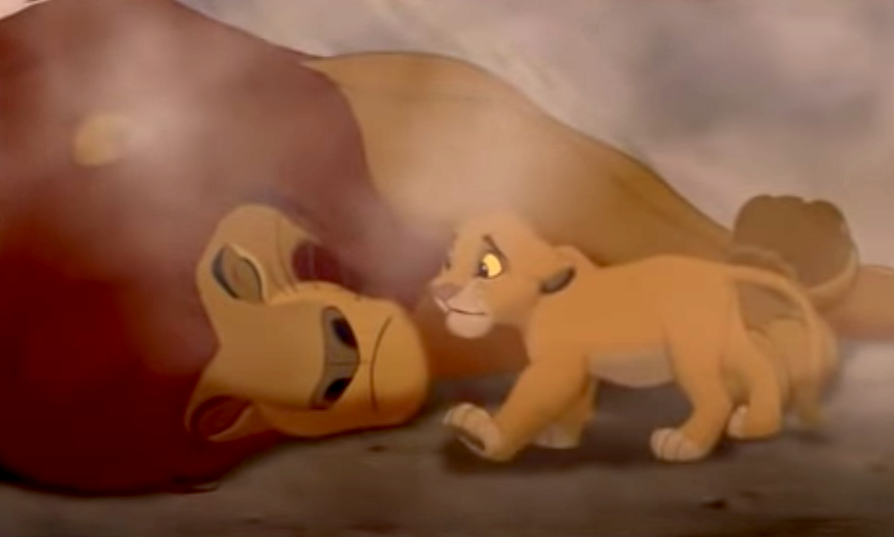 Simba finding Mufasa dead