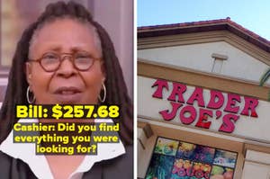 Whoopi Goldberg reaction and a Trader Joe's store