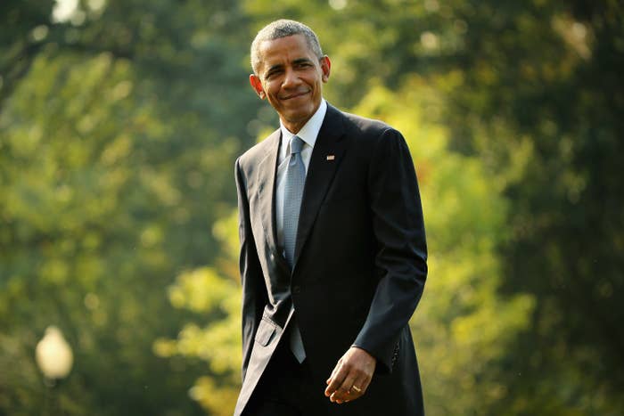President Barack Obama outside the White House in 2015