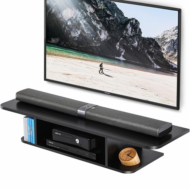 A floating TV stand