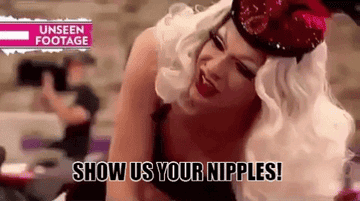 Violet Chacki saying show us your dick, subtitled nipples
