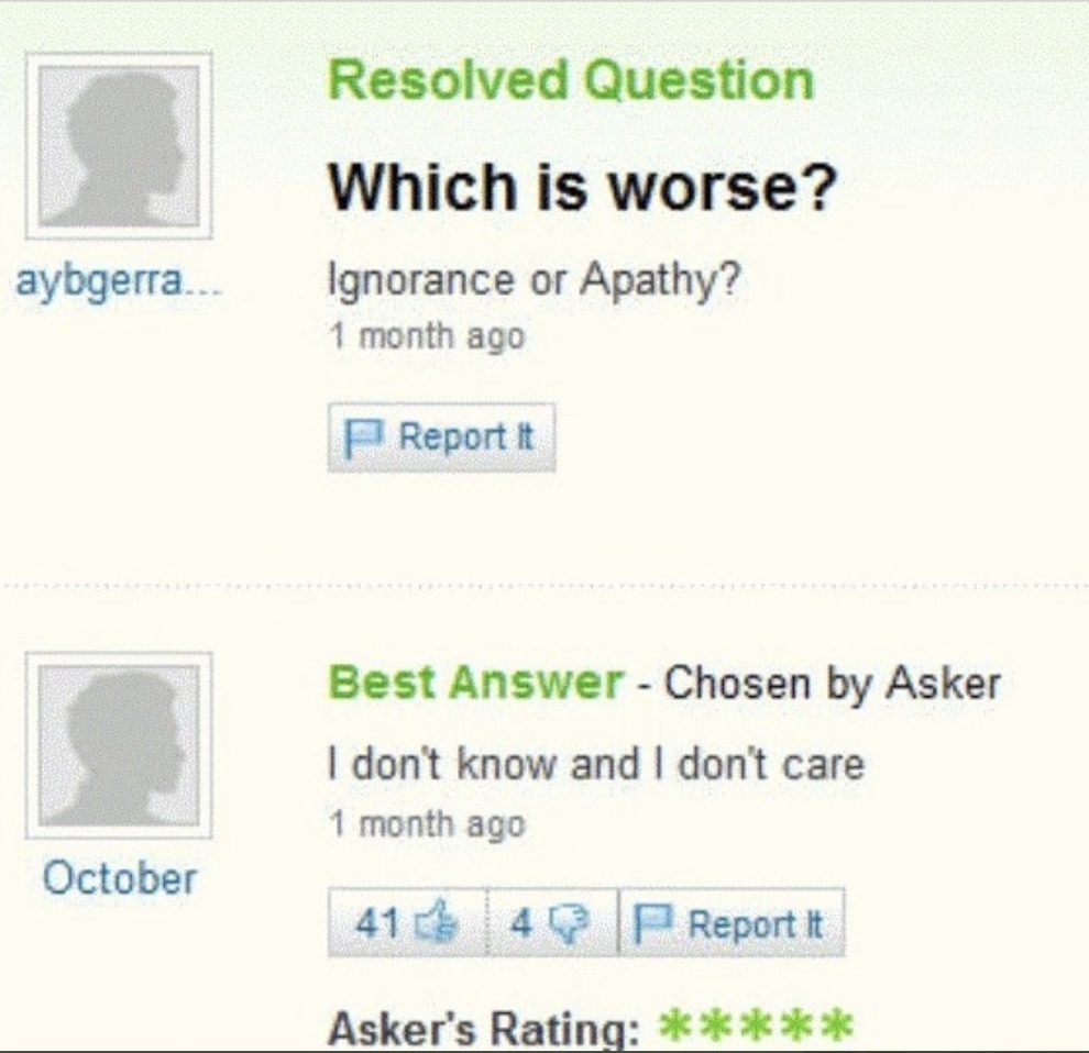 31 Hilarious Yahoo Answers Posts