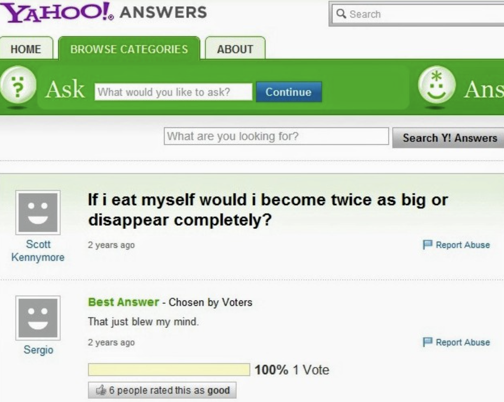 31 Hilarious Yahoo Answers Posts