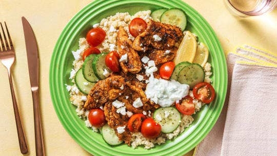 The spicy harissa chicken tenders meal