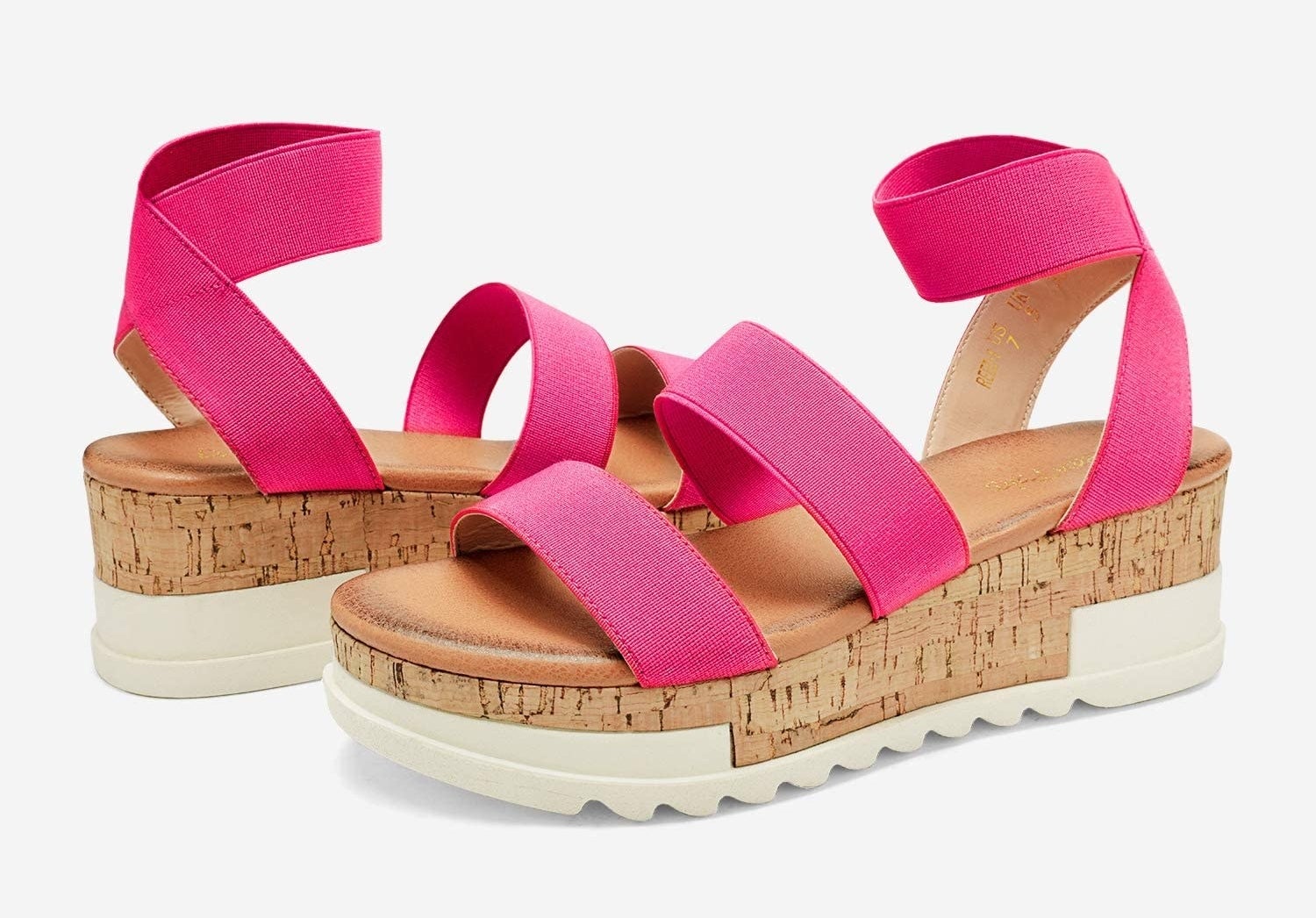 the sandals in pink