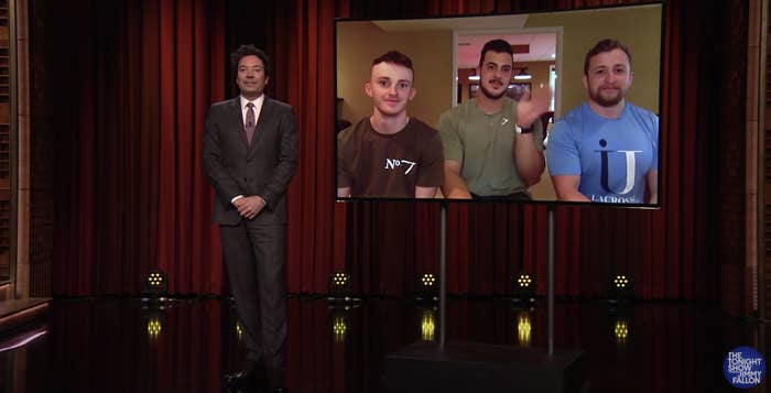 Jimmy Fallon interviewing original TikTok creators