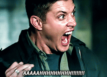 Dean Winchester screaming