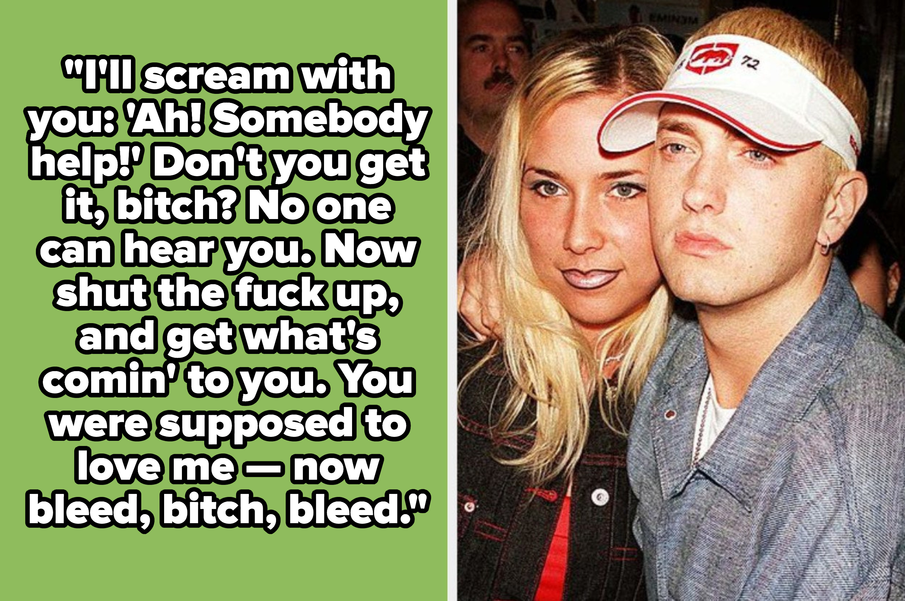 Eminem lyrics: &quot;Shut the fuck up, and gets what&#x27;s comin&#x27; to you&quot;