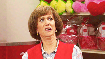 Kristen Wiig making a confused face on &quot;SNL.&quot;