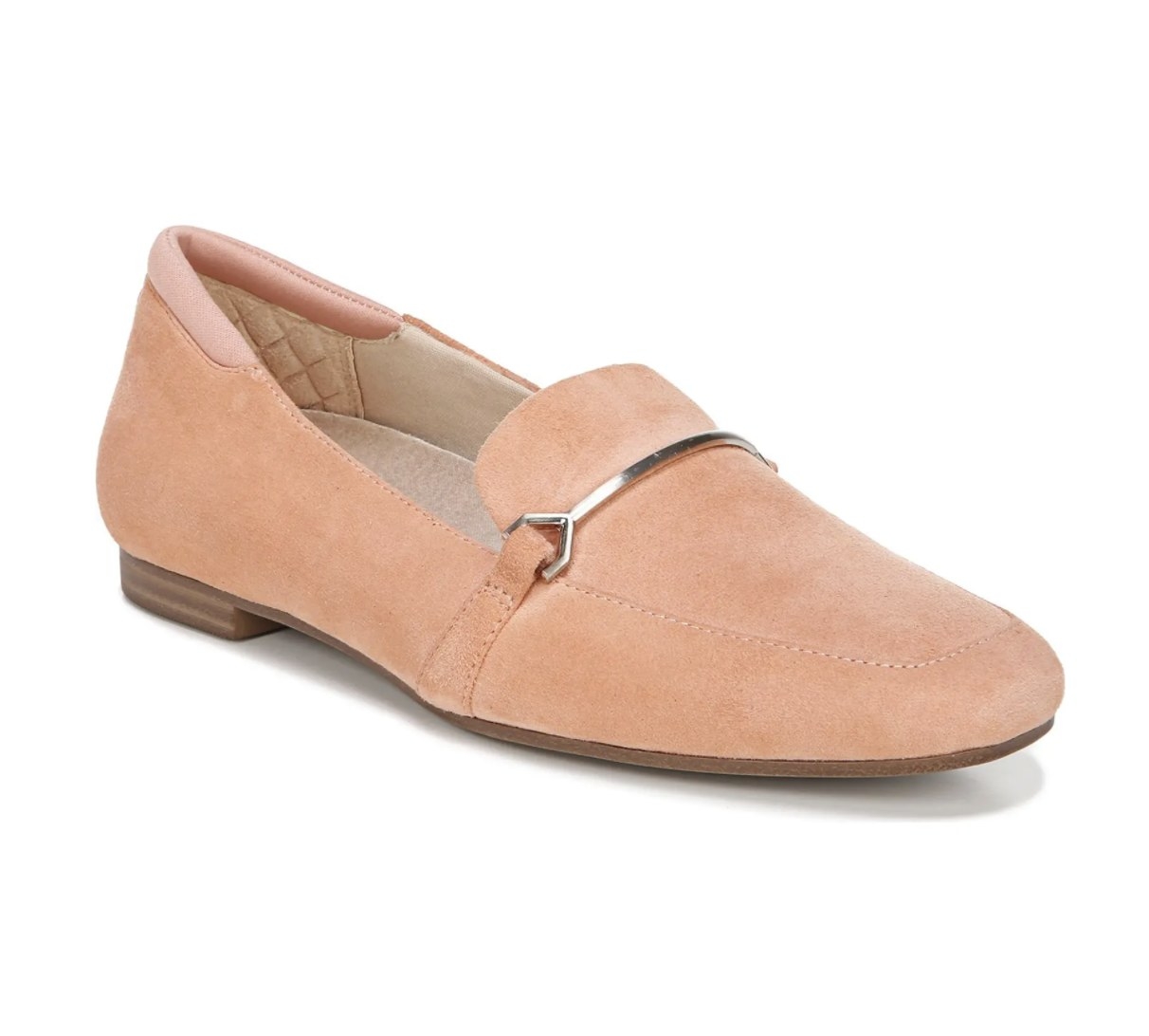 Blush pink loafers