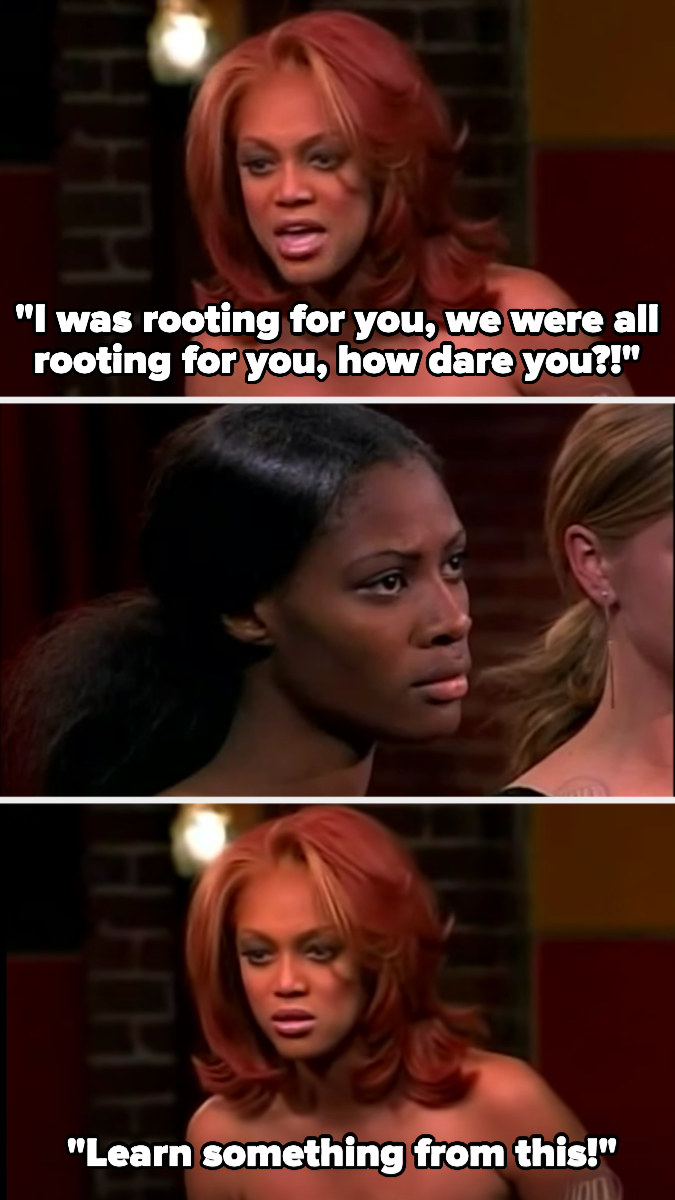 Tyra&#x27;s iconic &quot;We were all rooting for you!&quot; speech