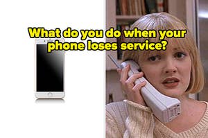 what do you do when your phone loses service?
