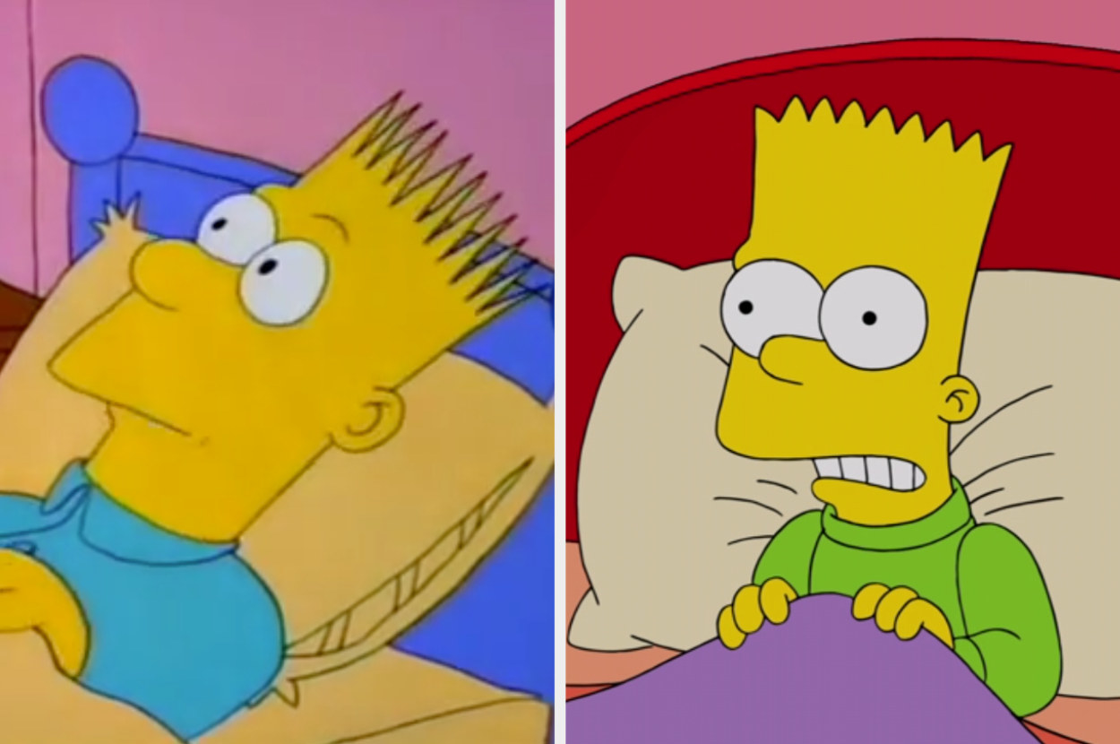 The Simpsons In Their First Episode Vs Now