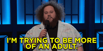 Guy with a long beard says, &quot;I&#x27;m trying to be more of an adult; I&#x27;m failing at it&quot;