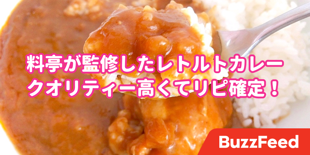 スプーンが止まんない 料亭監修のレトルトカレーが美味しすぎでした