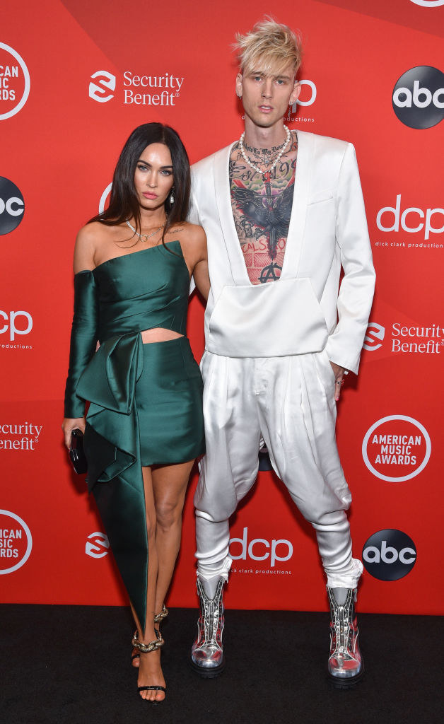 Megan Fox (L) and Machine Gun Kelly at The 2020 American Music Awards, hosted by Taraji P. Henson