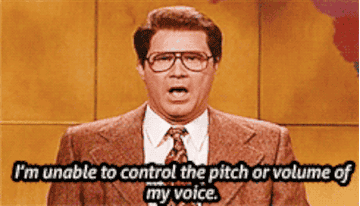 Will Ferrell saying he&#x27;s unable to control the pitch or volume of his voice