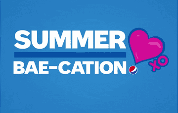 Graphic that says &quot;summer bae-cation&quot;