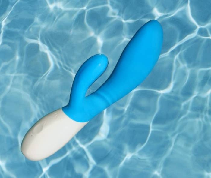 The Ina Wave vibrator in ocean blue