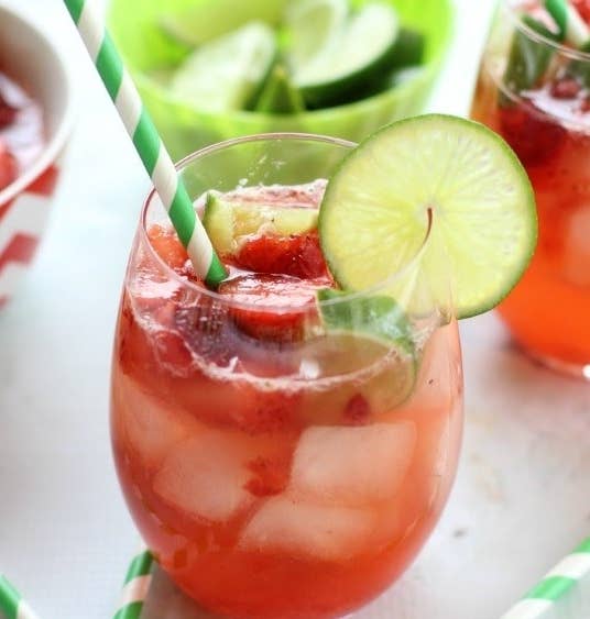 Strawberry Limeade Punch