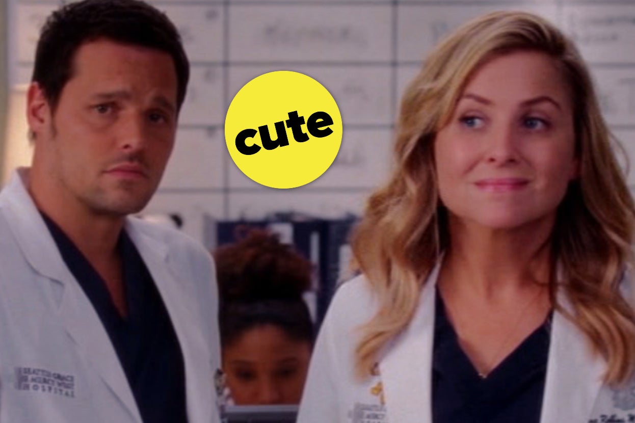 Justin Chambers as Alex Karev and Jessica Capshaw as Arizona Robbins in the show