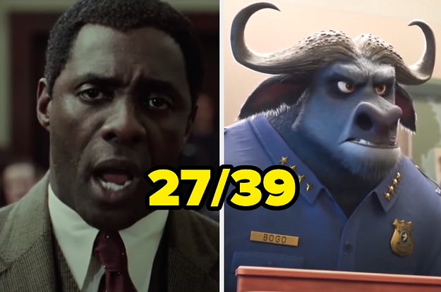 Idris Elba as Nelson Mandela in "Mandela: Long Walk To Freedom" and Chief Bogo from "Zootopia"