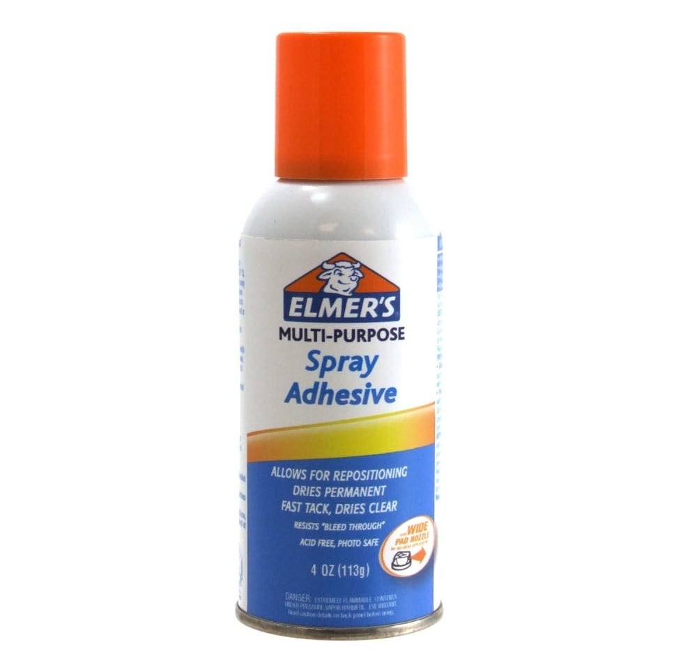 The bottle of elmer&#x27;s spray adhesive