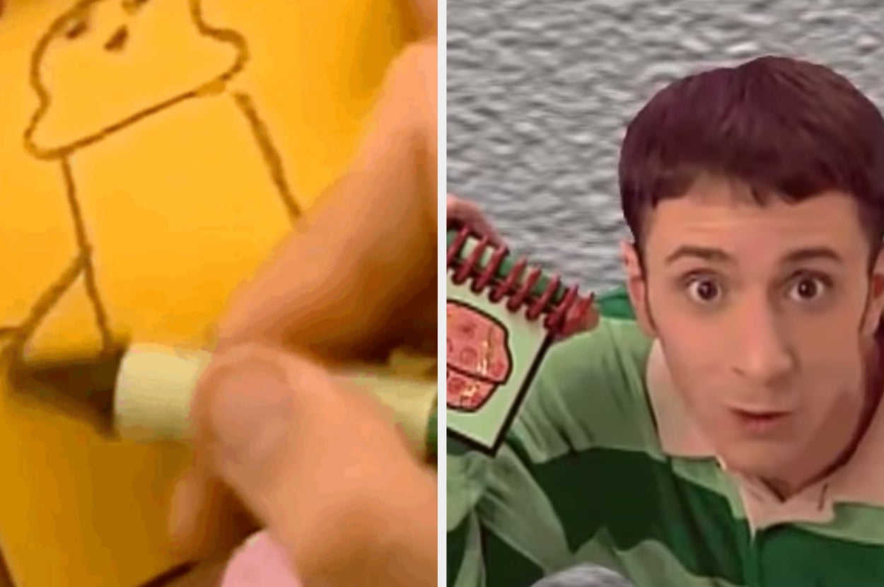 Try And Guess The Blue's Clue That Steve Is Drawing