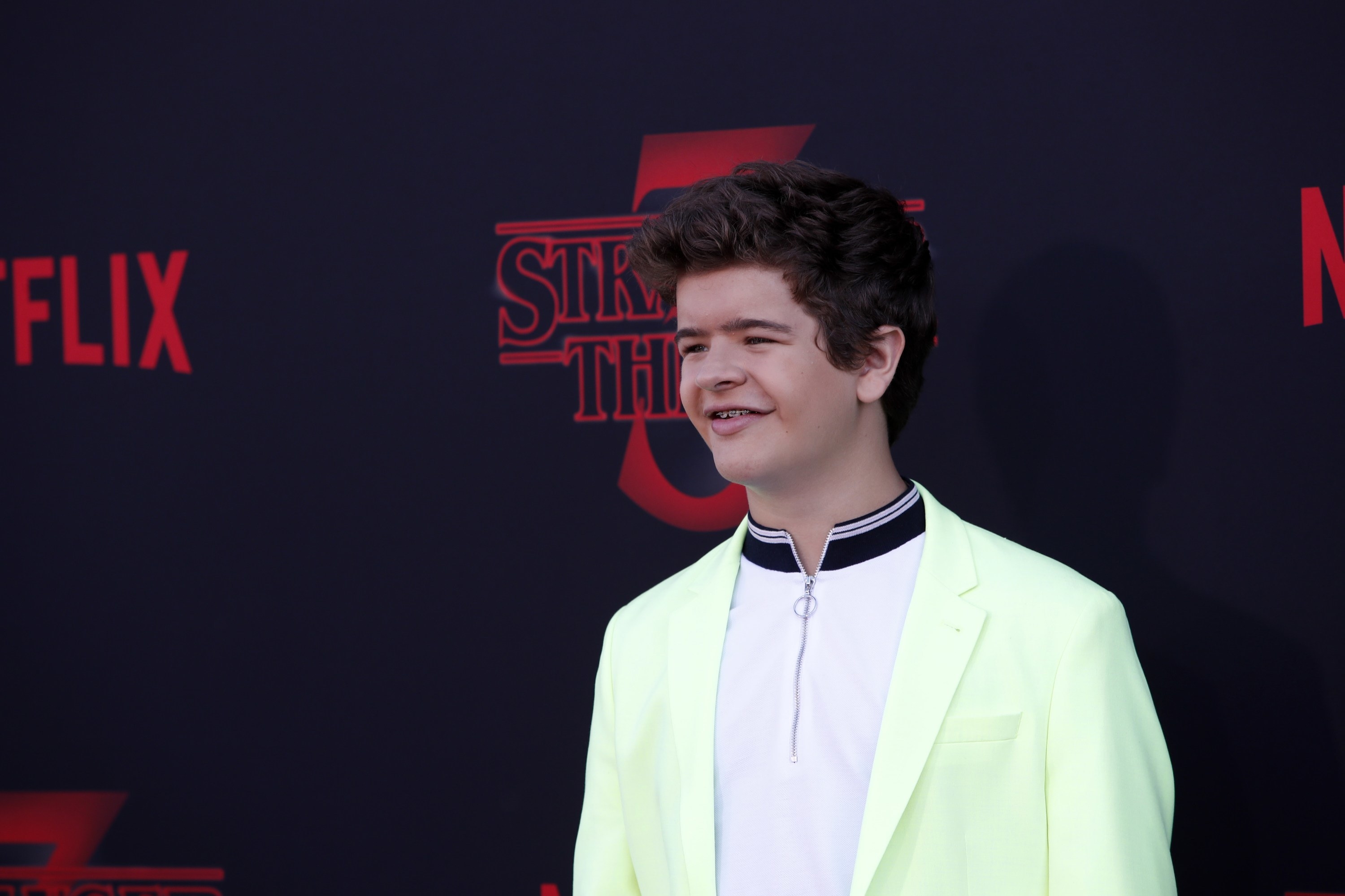 Gaten Matarazzo at the Stranger Things season three premiere in 2019