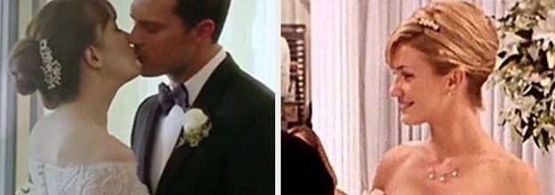 Wedding scenes from 50 Shades Freed and My Best Friend's Wedding