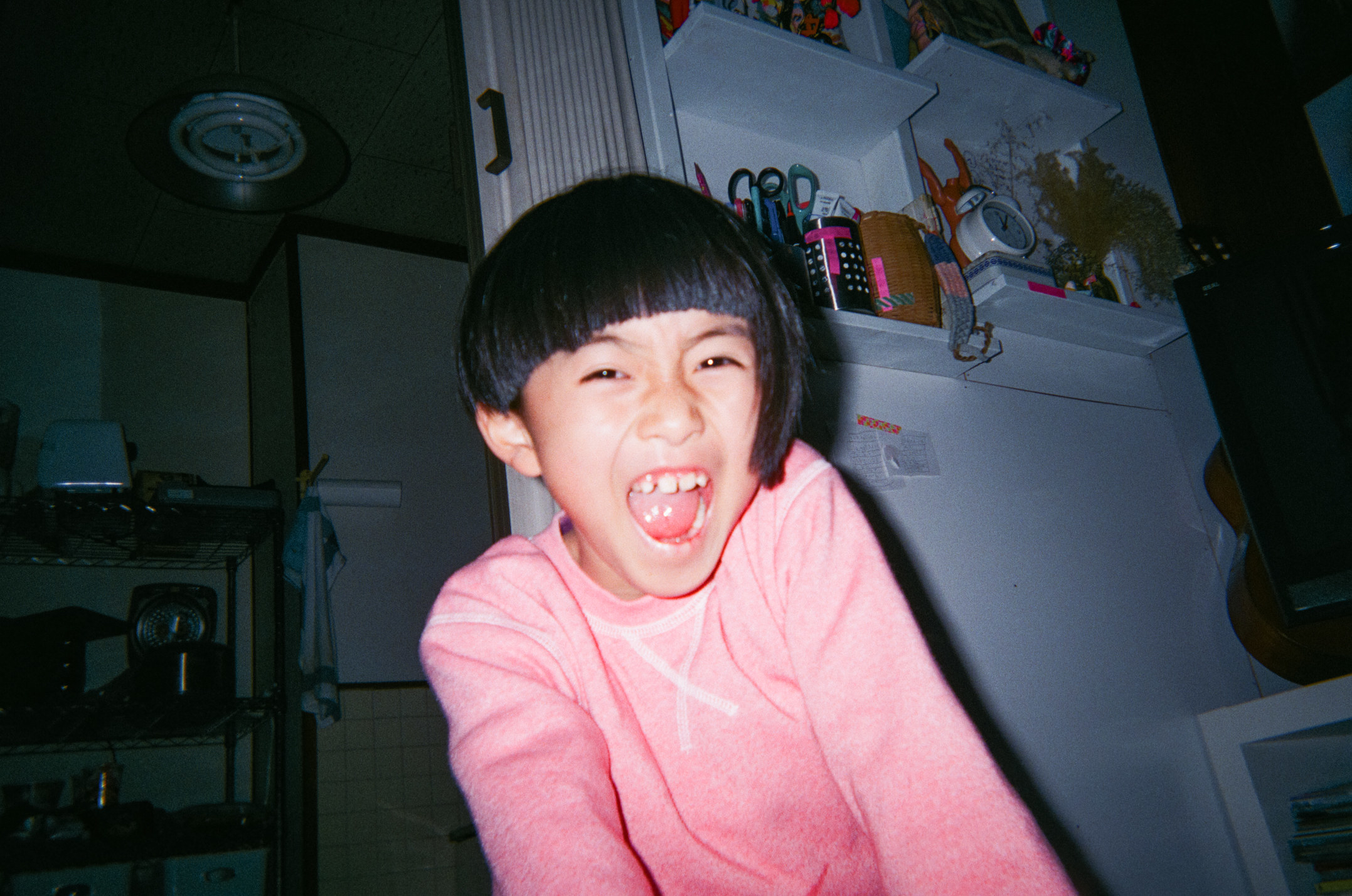 The photographer&#x27;s daughter smiling with a new haircut