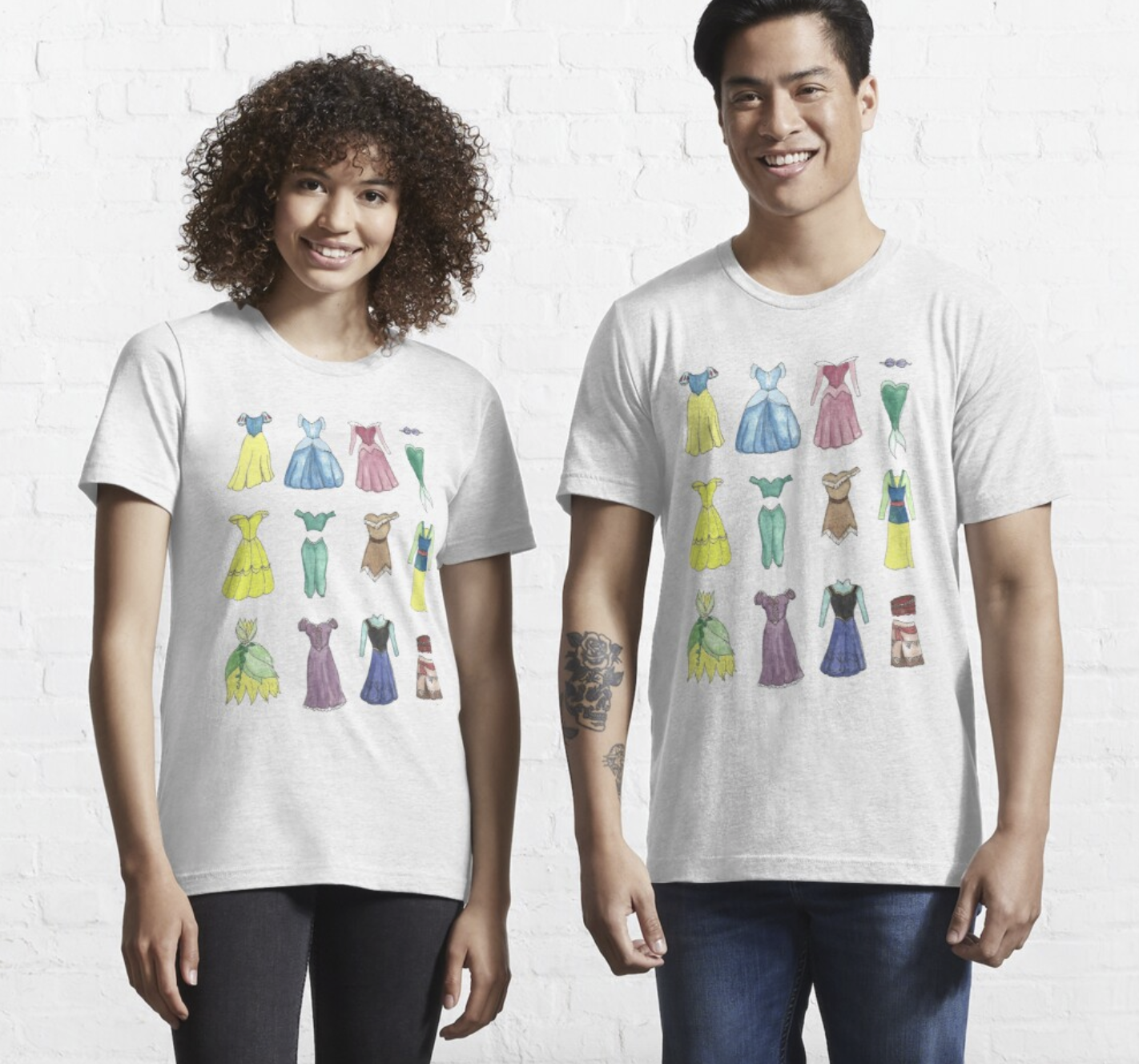 two models wearing the t-shirt