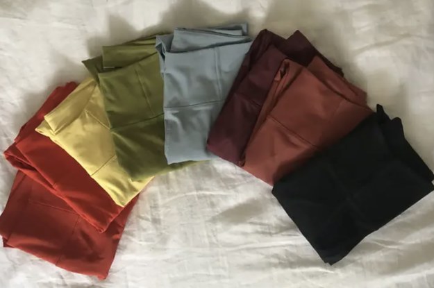 a rainbow wheel of leggings